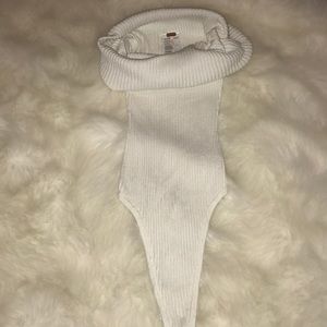 Free People White Bodysuit